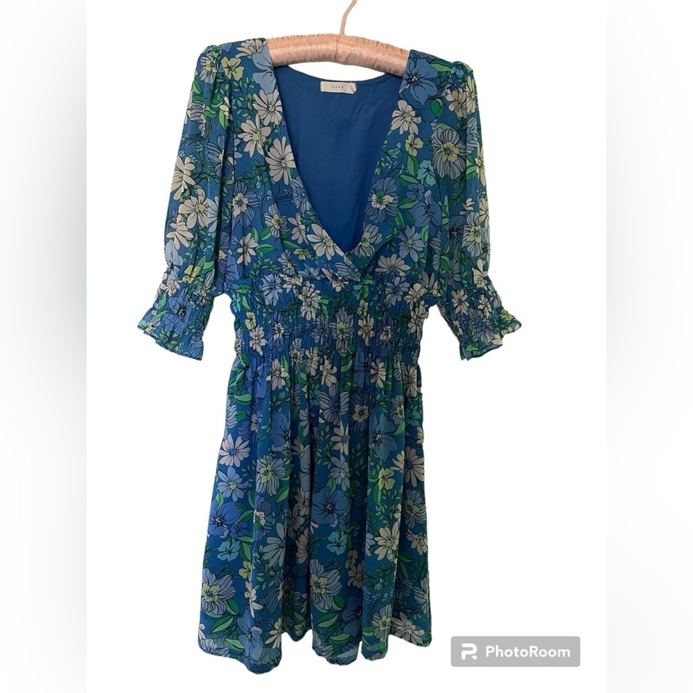 Lush mini floral dress small